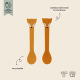 Trixie Silicone Spoon 2 Pack | Animal Friends Baby Feeding Spoons - My Little Thieves