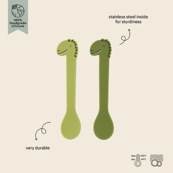 Trixie Silicone Spoon 2 Pack | Animal Friends Baby Feeding Spoons - My Little Thieves