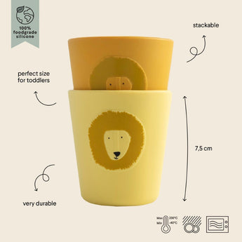 Trixie Silicone Cup 2 Pack | Animal Friends Kids Cups - My Little Thieves