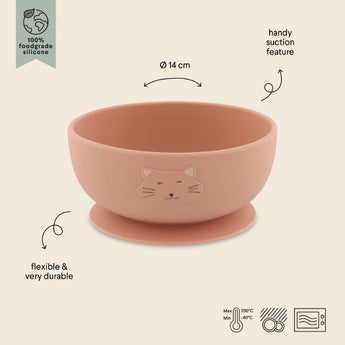 Trixie Silicone Bowl With Suction | Animal Friends Kids Bowl - My Little Thieves