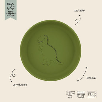 Trixie Silicone Plate | Animal Collection Kids Feeding Plate - My Little Thieves