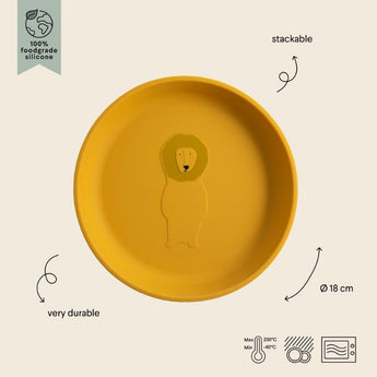 Trixie Silicone Plate | Animal Collection Kids Feeding Plate - My Little Thieves