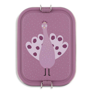 Stainless Steel Lunch Box Large 2 Compartment Mrs. Peacock