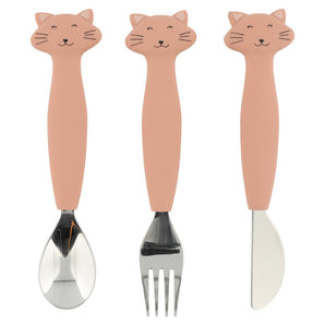 Trixie Stainless Steel Cutlery Set With Silicone Handle