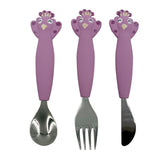Trixie Stainless Steel Cutlery Set with Silicone Handle