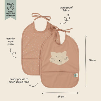 Trixie Waterproof Kids Bibs 2 Pack | Easy Clean Eco Friendly Mealtime - My Little Thieves