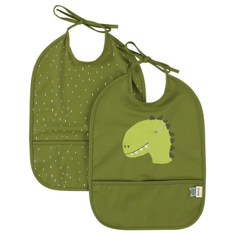 Trixie Waterproof Kids Bibs 2 Pack | Easy Clean Eco Friendly Mealtime - My Little Thieves