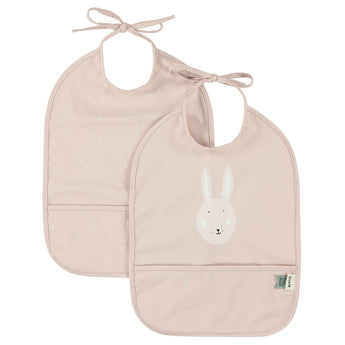 Trixie Waterproof Kids Bibs 2 Pack | Easy Clean Eco Friendly Mealtime