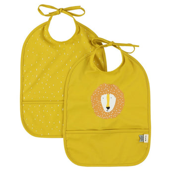 Trixie Waterproof Kids Bibs 2 Pack | Easy Clean Eco Friendly Mealtime
