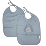 Trixie Waterproof Kids Bibs 2 Pack | Easy Clean Eco Friendly Mealtime