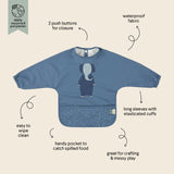 Trixie Waterproof Long Sleeve Bib | Recycled Polyester Easy Clean Mealtime