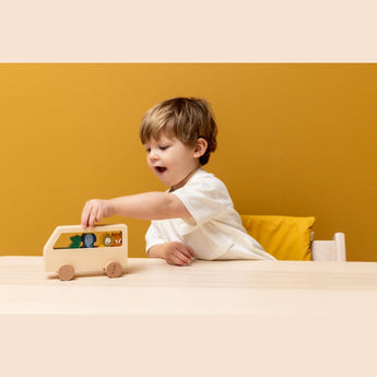 Trixie Wooden Animal Bus Toy | Wooden Toys