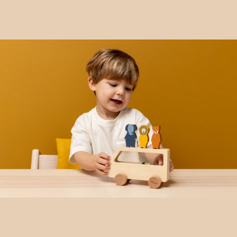 Trixie Wooden Animal Bus Toy | Wooden Toys