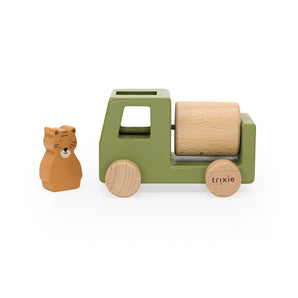 Trixie Wooden Animal Construction Cars Set | Wooden Toys