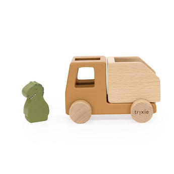 Trixie Wooden Animal Construction Cars Set | Wooden Toys