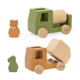Trixie Wooden Animal Construction Cars Set | Wooden Toys