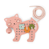 Trixie Wooden Animal Lacing Game | Fsc Certified Threading Toy For Kids