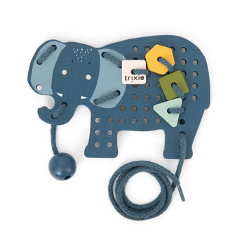 Trixie Wooden Animal Lacing Game | Fsc Certified Threading Toy For Kids