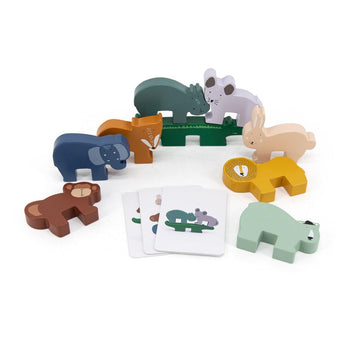 Trixie Wooden Animal Stacking Game Toy | Wooden Toys