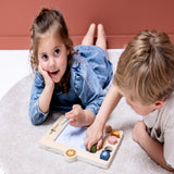 Trixie Wooden Drawing Board | Magnetic Stamps & 4 Colour Doodle Toy