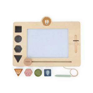 Trixie Wooden Drawing Board | Magnetic Stamps & 4 Colour Doodle Toy