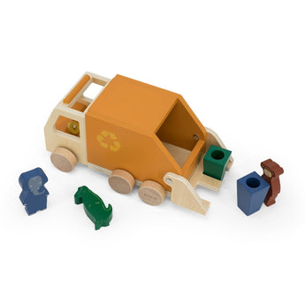 Trixie Wooden Garbage Truck Toy | Wooden Toys