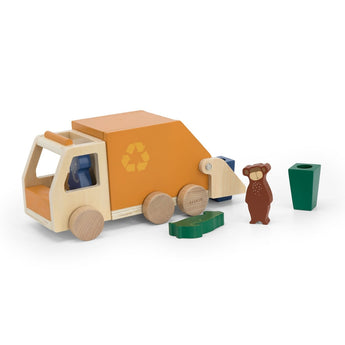 Trixie Wooden Garbage Truck Toy | Wooden Toys