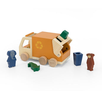Trixie Wooden Garbage Truck Toy | Wooden Toys