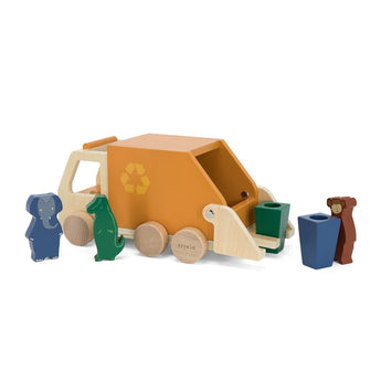 Trixie Wooden Garbage Truck Toy | Wooden Toys