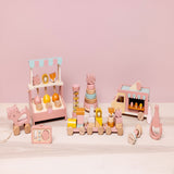 Trixie Wooden Ice Cream Shop | Magnetic Scoop Pretend Play Toy