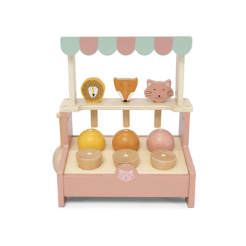 Trixie Wooden Ice Cream Shop | Magnetic Scoop Pretend Play Toy
