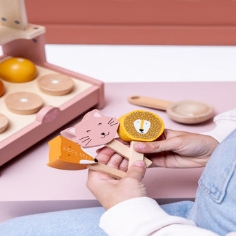 Trixie Wooden Ice Cream Shop | Magnetic Scoop Pretend Play Toy