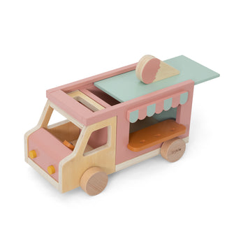 Trixie Wooden Ice Cream Truck | Fsc Certified Pretend Play Toy For Kids
