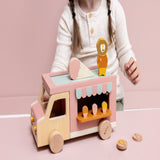 Trixie Wooden Ice Cream Truck | Fsc Certified Pretend Play Toy For Kids