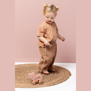 Trixie Wooden Pull Along Toy For Kids | Fsc Certified Toddler Gift