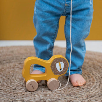 Trixie Wooden Pull Along Toy For Kids | Fsc Certified Toddler Gift