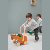 Trixie Wooden Push Along Cart Toy | Wooden Toys