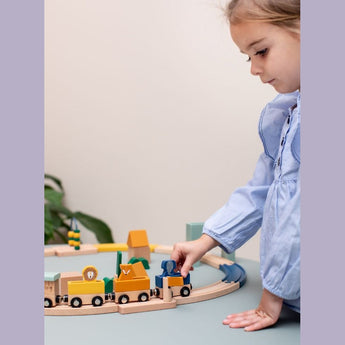 Trixie Wooden Railway Set Toy | Wooden Toys