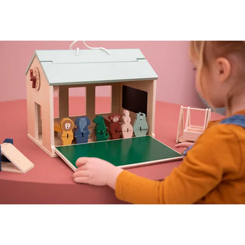 Trixie Wooden School With Accessories | Imaginative Role Play Set