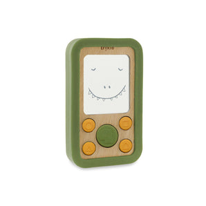 Trixie Wooden Silicone Baby Phone Mr. Dino | Beechwood Teething Toy