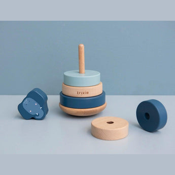 Trixie Wooden Stacking Toy For Kids | Educational Toddler Gift 12 M+