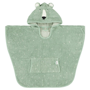 Poncho with Animal Character Design Featuring Mr. Polar Bear and Mr. Fox Styles