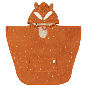 Poncho with Animal Character Design Featuring Mr. Polar Bear and Mr. Fox Styles