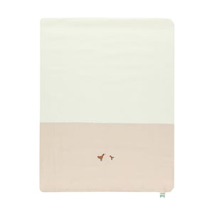 Cot sheet | 110x140cm with playful animal and bird patterns for cozy baby bedding
