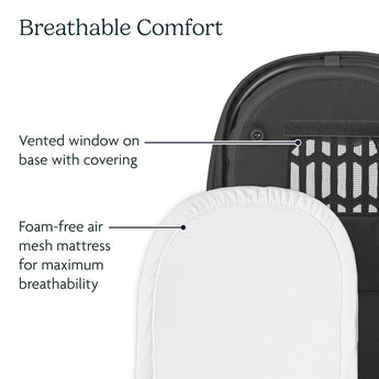 Upp Ababy Bassinet V3 Carbon Frame | Safe Newborn Stroller Carrycot