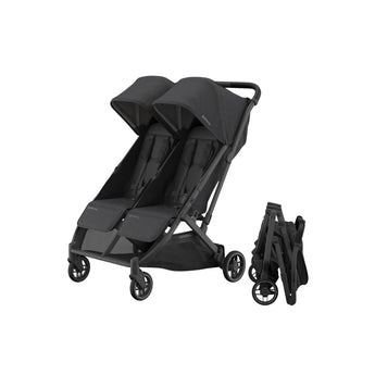 UPPAbaby Minu Duo Stroller Carbon Frame | Side By Side Double Compact Stroller