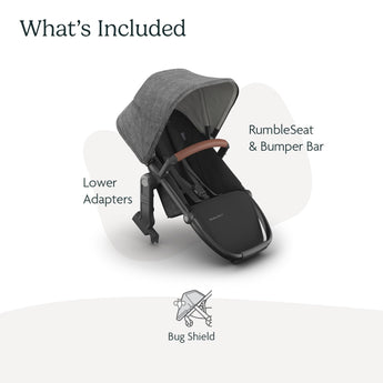 UPPAbaby Rumble Seat V3 Dillan Carbon Frame | Vista Second Seat Accessory