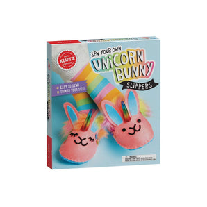 Sew Your Own Unicorn Bunny Slippers-DIY
