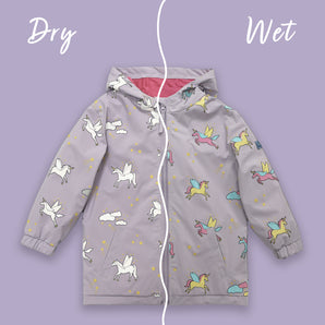 Kids Color-Changing Raincoat - Unicorn