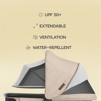 Upp Ababy Bassinet V3 Carbon Frame | Safe Newborn Stroller Carrycot